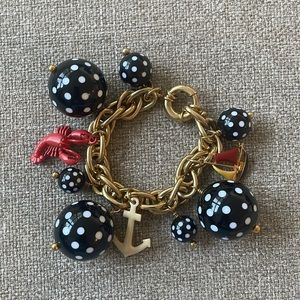 JCrew Bauble Charm Link Chain Bracelet